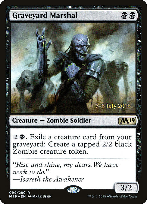 Graveyard Marshal [Core Set 2019 Promos] | Galactic Gamez