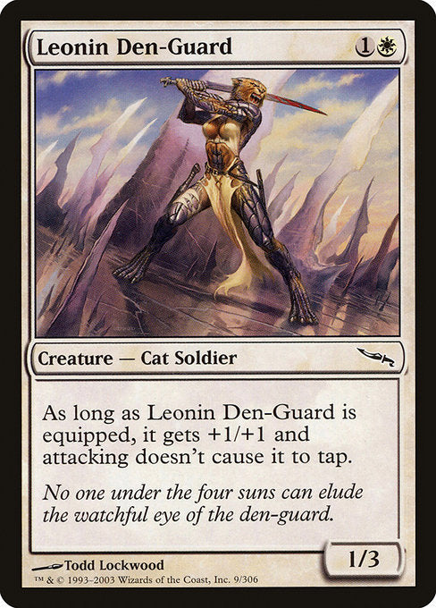 Leonin Den-Guard [Mirrodin] | Galactic Gamez