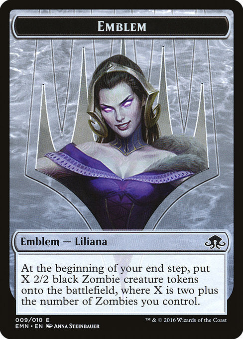 Liliana, the Last Hope Emblem [Eldritch Moon Tokens] | Galactic Gamez