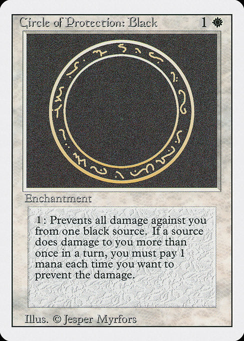 Circle of Protection: Black [Revised Edition] | Galactic Gamez