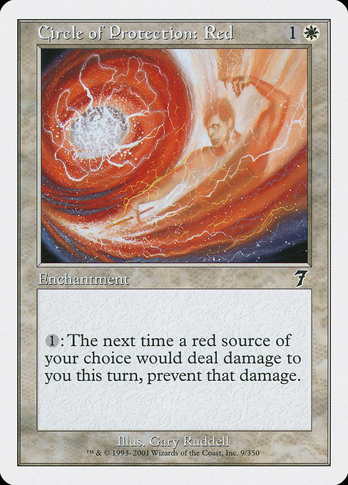 Circle of Protection: Red [Seventh Edition] | Galactic Gamez