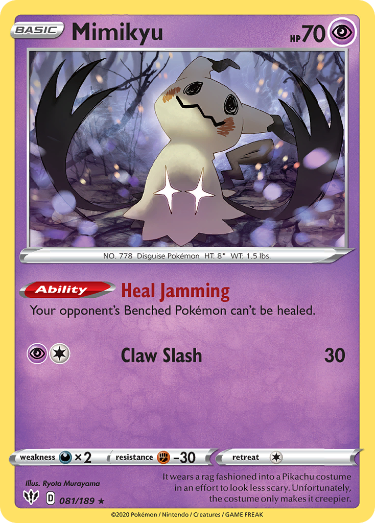 Mimikyu (081/189) [Sword & Shield: Darkness Ablaze] | Galactic Gamez