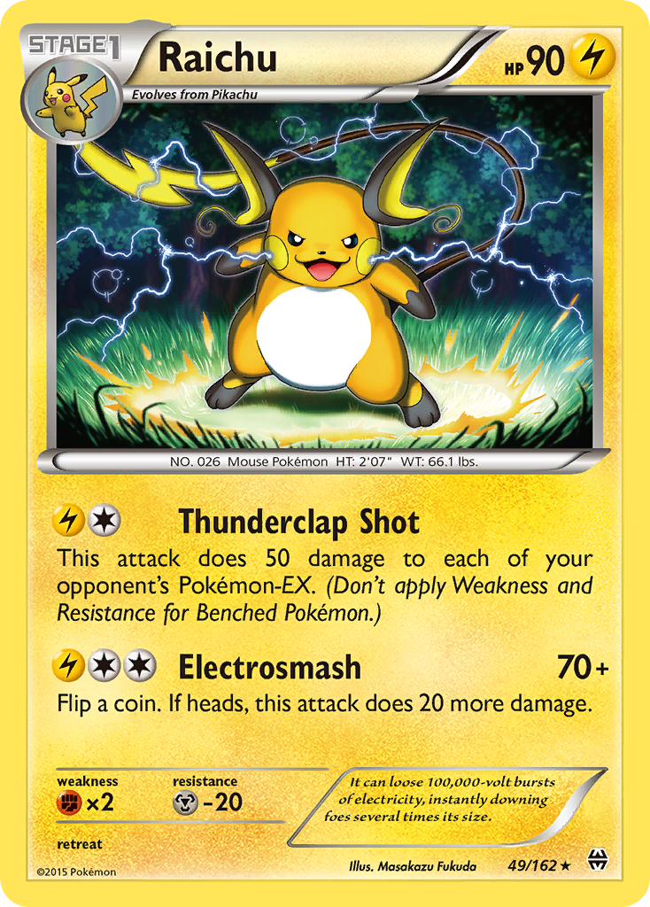 Raichu (49/162) [XY: BREAKthrough] | Galactic Gamez