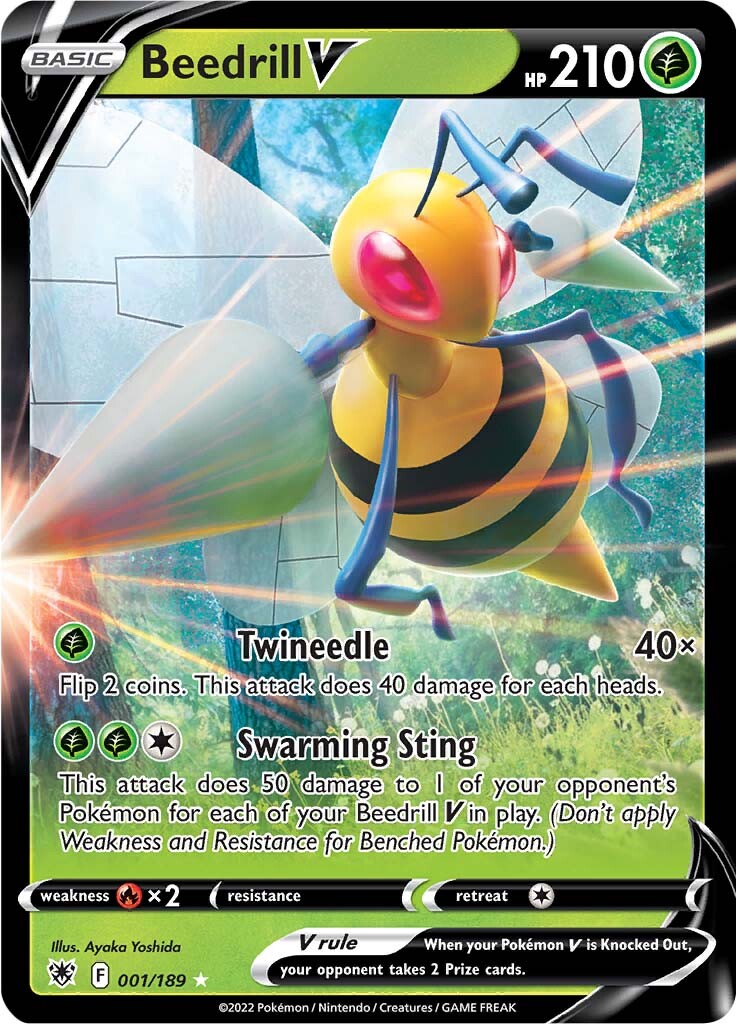 Beedrill V (001/189) [Sword & Shield: Astral Radiance] | Galactic Gamez