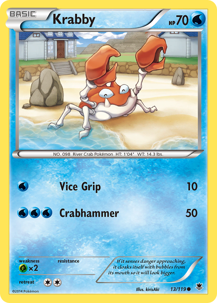 Krabby (13/119) [XY: Phantom Forces] | Galactic Gamez