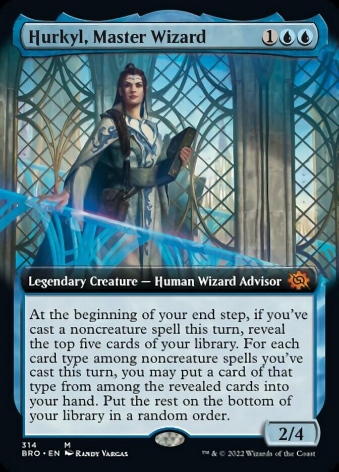 Hurkyl, Master Wizard (Extended Art) [The Brothers' War] | Galactic Gamez