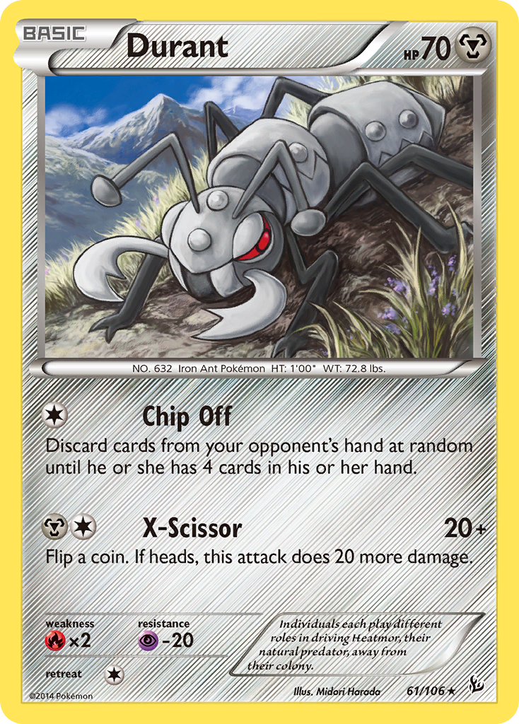 Durant (61/106) [XY: Flashfire] | Galactic Gamez