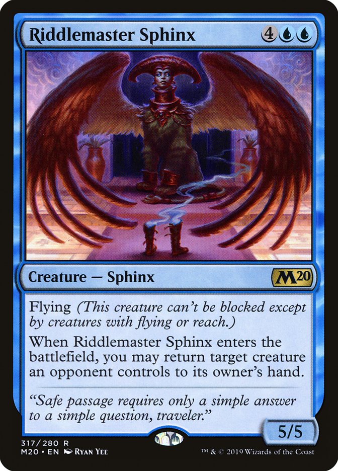 Riddlemaster Sphinx [Core Set 2020] | Galactic Gamez