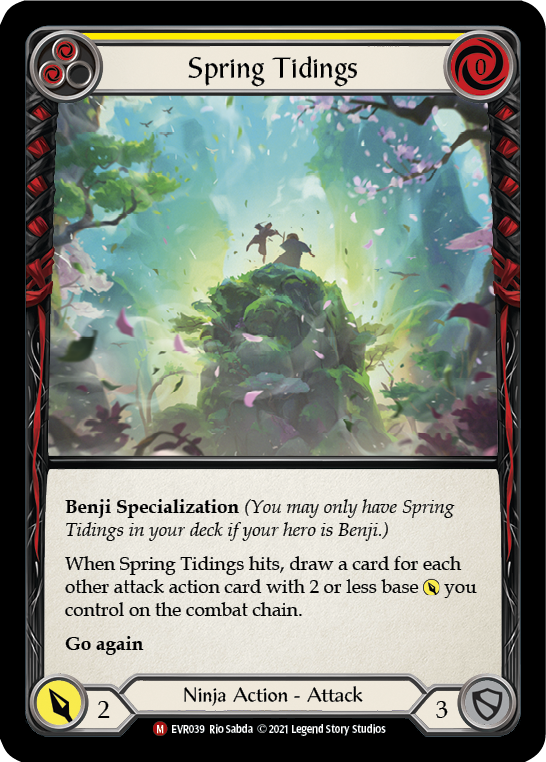Spring Tidings [EVR039] (Everfest)  1st Edition Rainbow Foil | Galactic Gamez