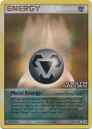 Metal Energy (107/113) (Stamped) [EX: Delta Species] | Galactic Gamez