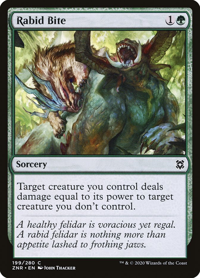 Rabid Bite [Zendikar Rising] | Galactic Gamez
