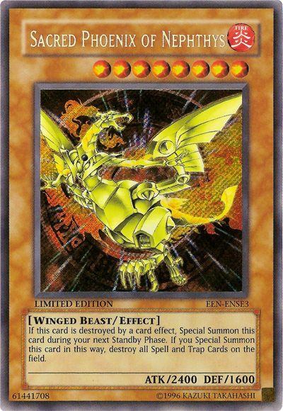 Sacred Phoenix of Nephthys [EEN-ENSE3] Secret Rare | Galactic Gamez