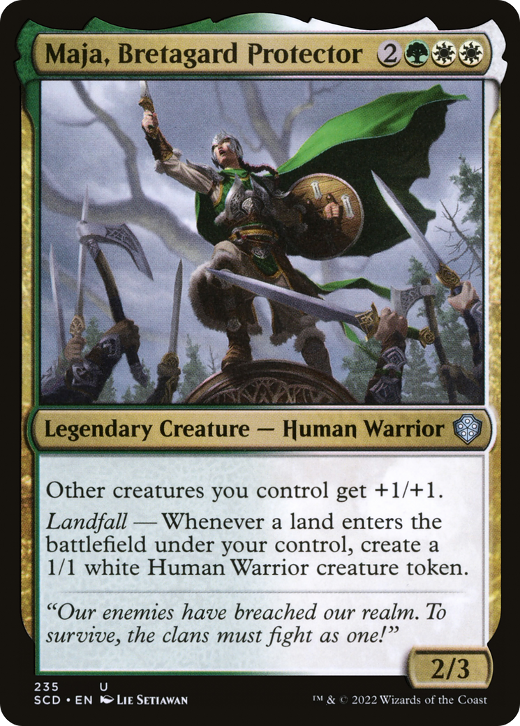 Maja, Bretagard Protector [Starter Commander Decks] | Galactic Gamez