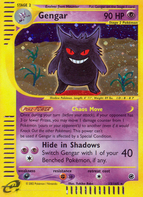 Gengar (13/165) [Expedition: Base Set] | Galactic Gamez