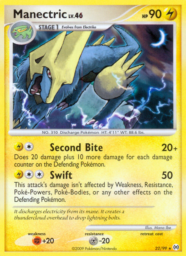 Manectric (22/99) [Platinum: Arceus] | Galactic Gamez