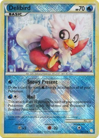 Delibird (39/123) (League Promo) [HeartGold & SoulSilver: Base Set] | Galactic Gamez