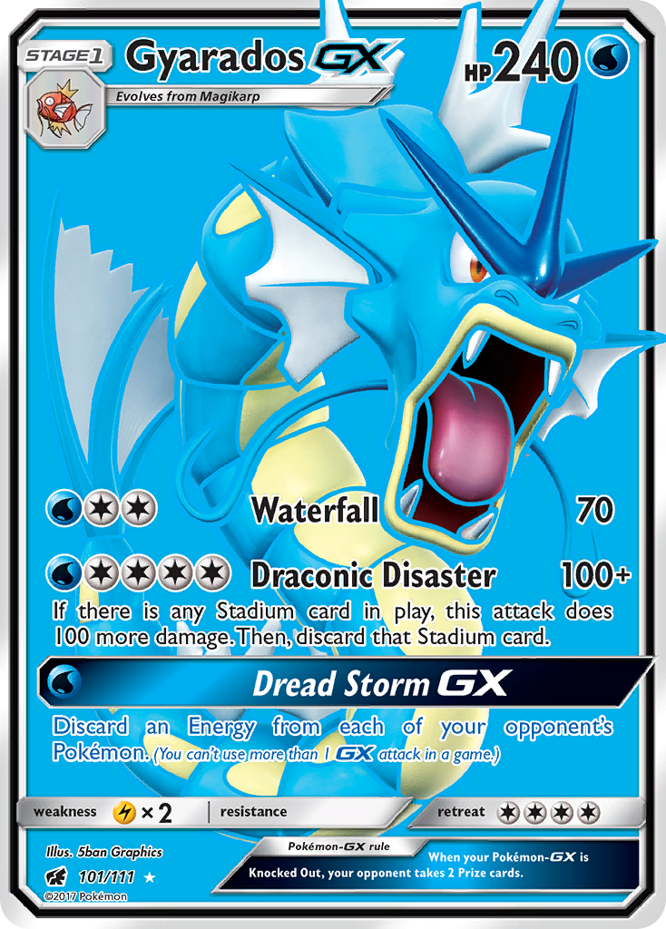 Gyarados GX (101/111) [Sun & Moon: Crimson Invasion] | Galactic Gamez