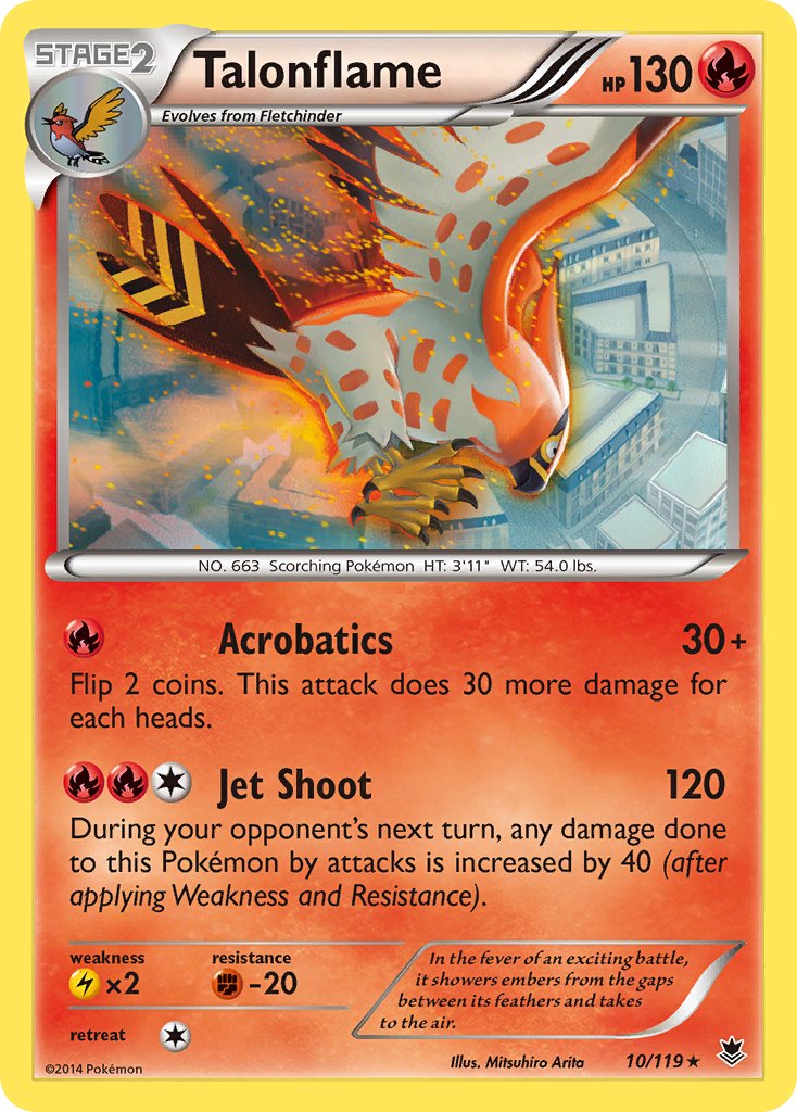 Talonflame (10/119) (Theme Deck Exclusive) [XY: Phantom Forces] | Galactic Gamez