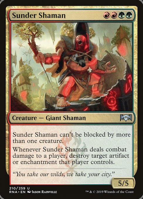 Sunder Shaman [Ravnica Allegiance] | Galactic Gamez