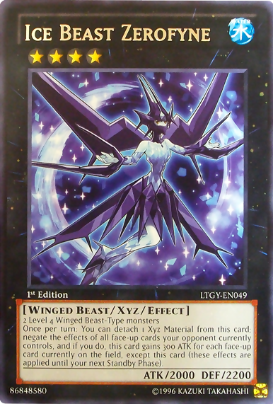 Ice Beast Zerofyne [LTGY-EN049] Rare | Galactic Gamez