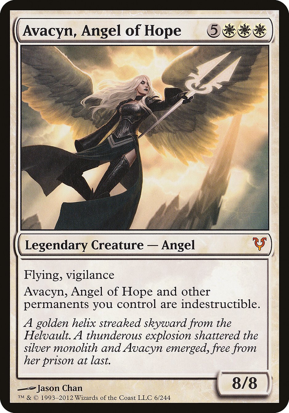 Avacyn, Angel of Hope (Oversized) [Open the Helvault] | Galactic Gamez