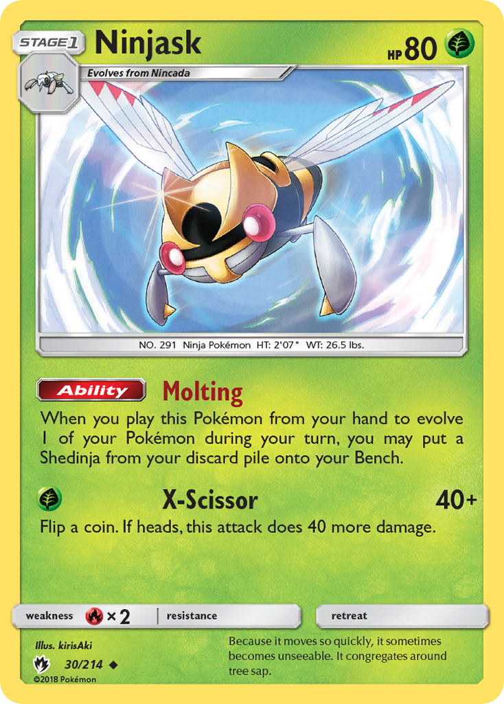 Ninjask (30/214) [Sun & Moon: Lost Thunder] | Galactic Gamez