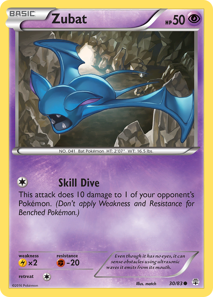 Zubat (30/83) [XY: Generations] | Galactic Gamez