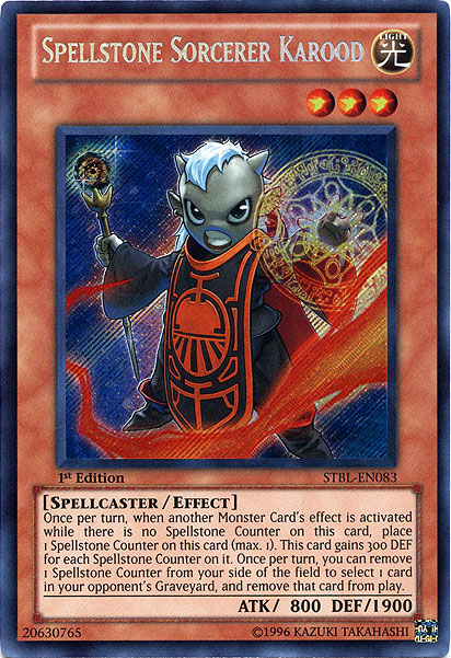Spellstone Sorcerer Karood [STBL-EN083] Secret Rare | Galactic Gamez