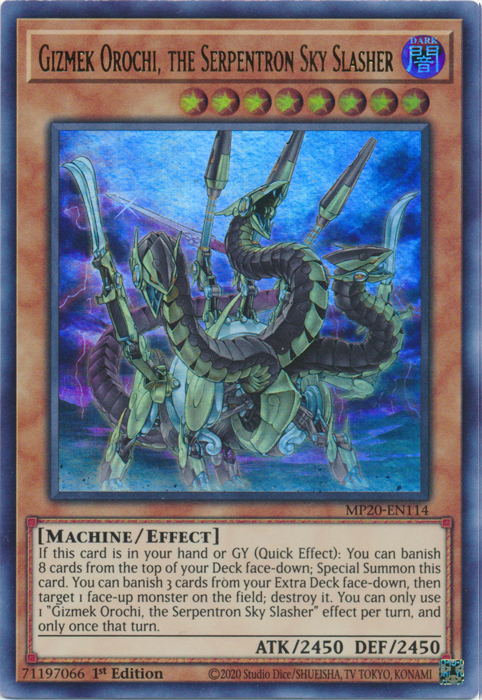 Gizmek Orochi, the Serpentron Sky Slasher [MP20-EN114] Ultra Rare | Galactic Gamez