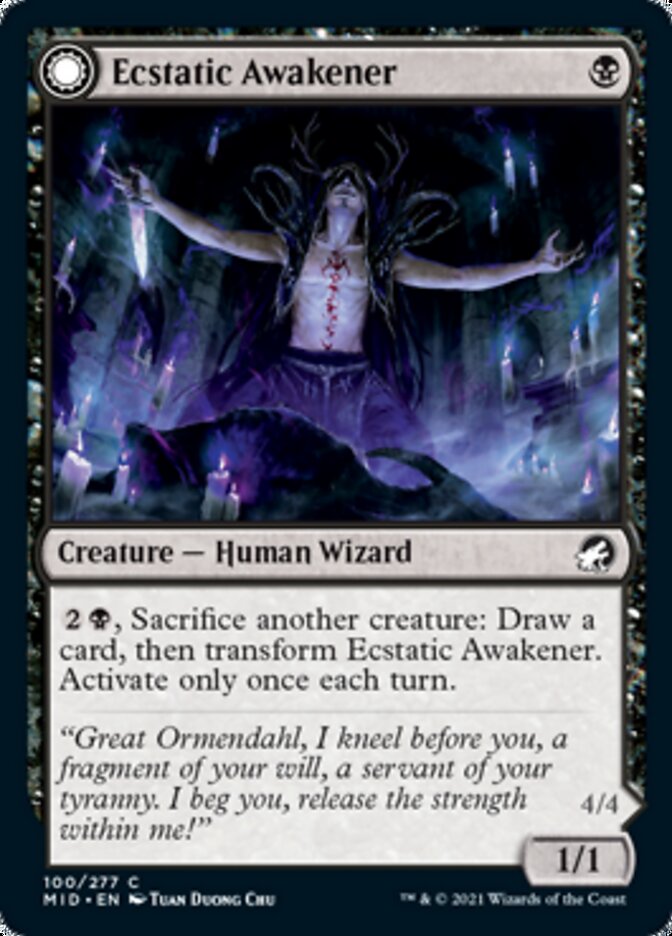 Ecstatic Awakener // Awoken Demon [Innistrad: Midnight Hunt] | Galactic Gamez