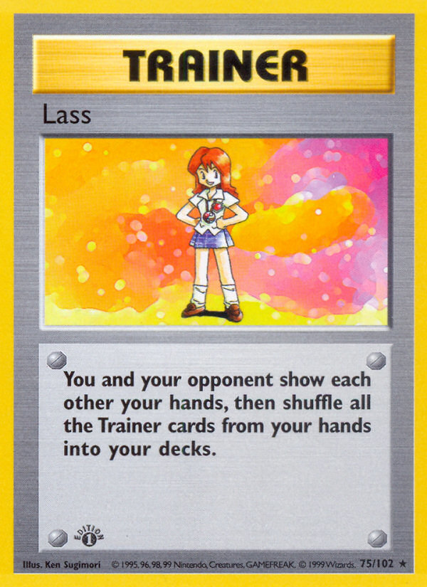 Lass (75/102) (Shadowless) [Base Set 1st Edition] | Galactic Gamez