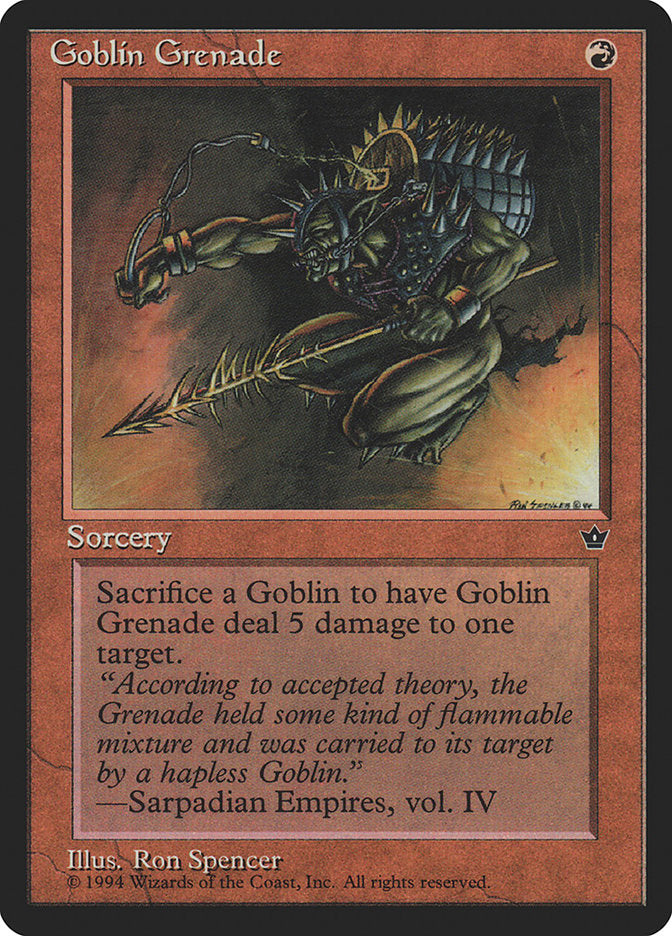 Goblin Grenade (Ron Spencer) [Fallen Empires] | Galactic Gamez