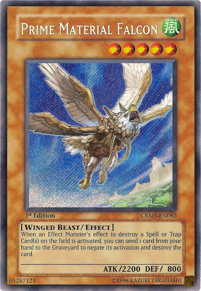 Prime Material Falcon [CRMS-EN082] Secret Rare | Galactic Gamez