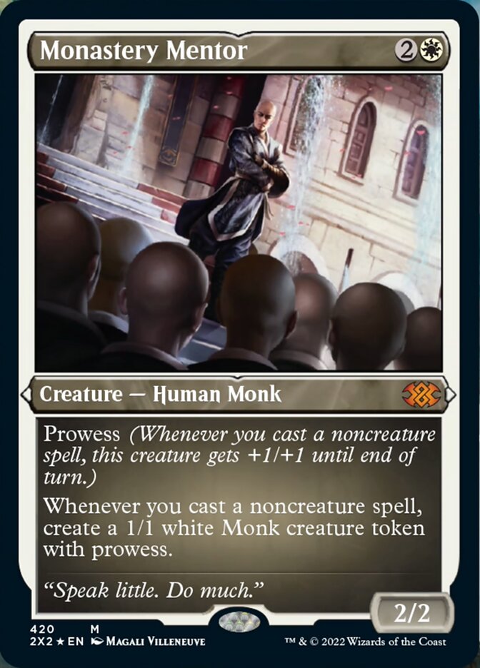 Monastery Mentor (Foil Etched) [Double Masters 2022] | Galactic Gamez
