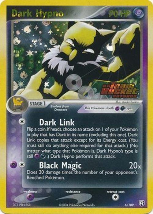 Dark Hypno (6/109) (Stamped) [EX: Team Rocket Returns] | Galactic Gamez