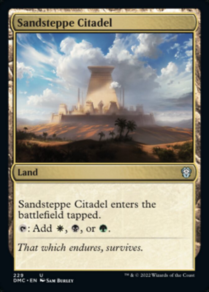 Sandsteppe Citadel [Dominaria United Commander] | Galactic Gamez
