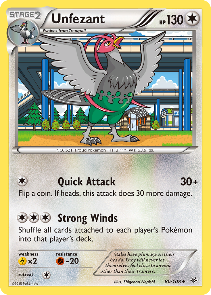 Unfezant (80/108) [XY: Roaring Skies] | Galactic Gamez