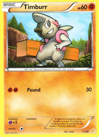 Timburr (11/30) [Black & White: Trainer Kit - Excadrill] | Galactic Gamez