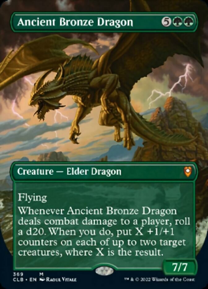 Ancient Bronze Dragon (Borderless Alternate Art) [Commander Legends: Battle for Baldur's Gate] | Galactic Gamez
