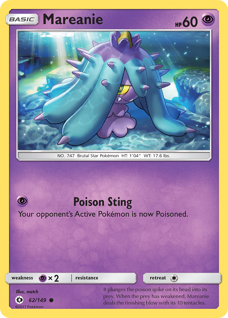 Mareanie (62/149) [Sun & Moon: Base Set] | Galactic Gamez