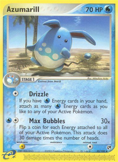 Azumarill (30/100) [EX: Sandstorm] | Galactic Gamez