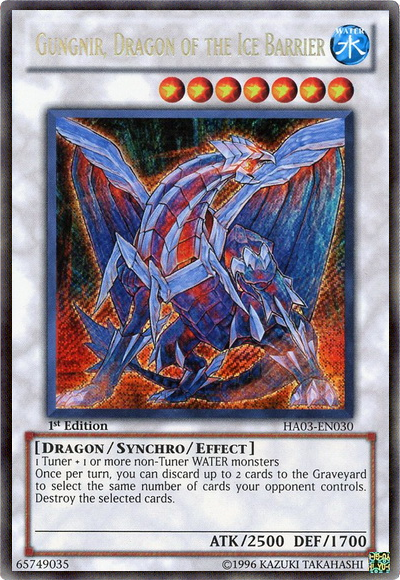 Gungnir, Dragon of the Ice Barrier [HA03-EN030] Secret Rare | Galactic Gamez