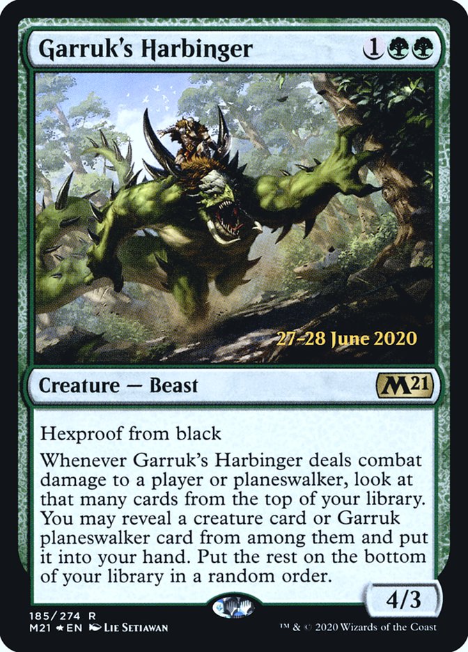 Garruk's Harbinger  [Core Set 2021 Prerelease Promos] | Galactic Gamez