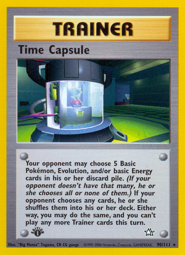 Time Capsule (90/111) [Neo Genesis 1st Edition] | Galactic Gamez