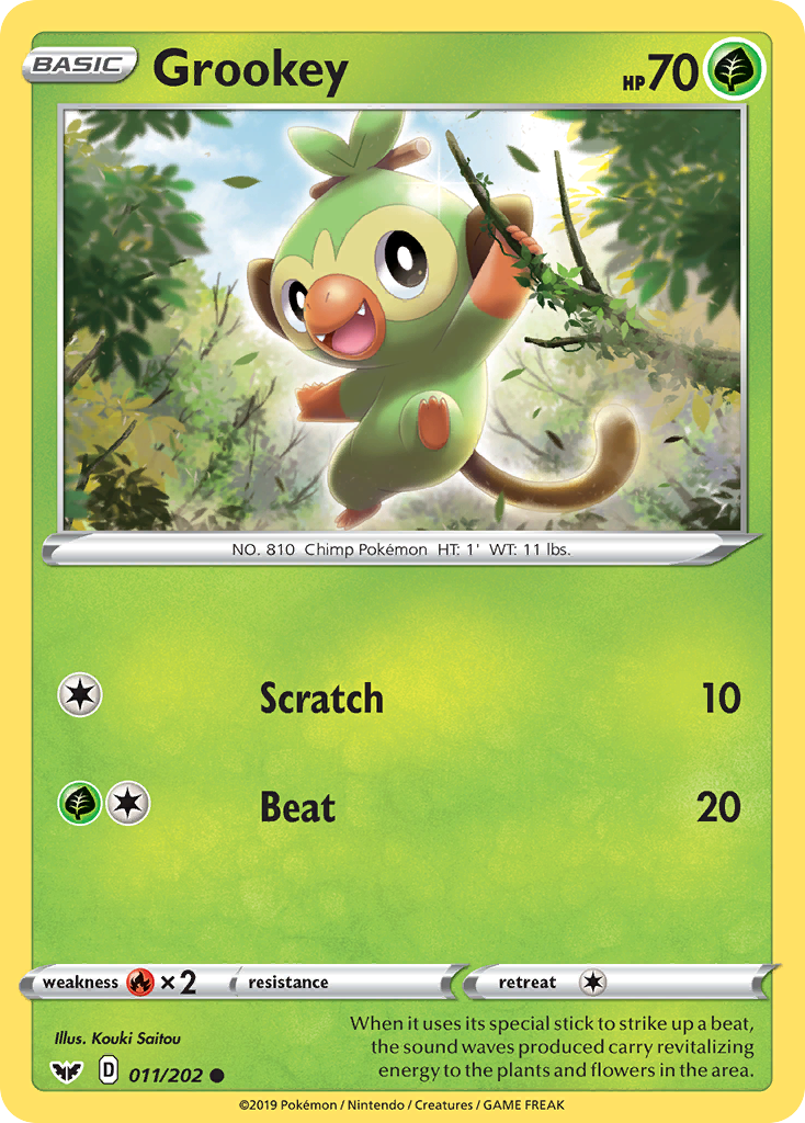 Grookey (011/202) [Sword & Shield: Base Set] | Galactic Gamez