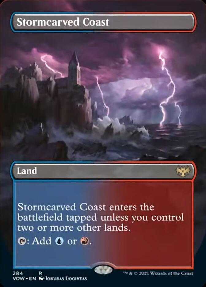 Stormcarved Coast (Borderless) [Innistrad: Crimson Vow] | Galactic Gamez