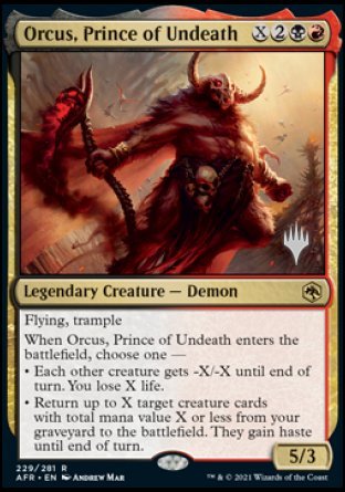 Orcus, Prince of Undeath (Promo Pack) [Dungeons & Dragons: Adventures in the Forgotten Realms Promos] | Galactic Gamez