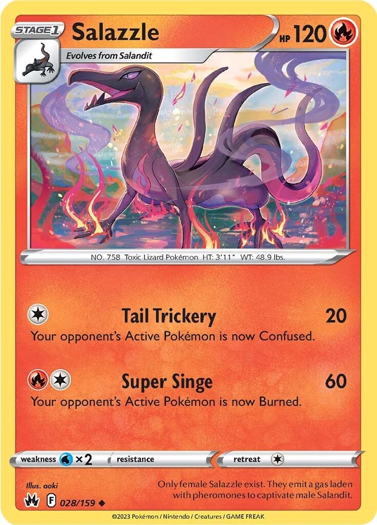 Salazzle (028/159) [Sword & Shield: Crown Zenith] | Galactic Gamez