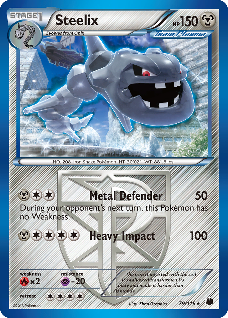 Steelix (79/116) [Black & White: Plasma Freeze] | Galactic Gamez