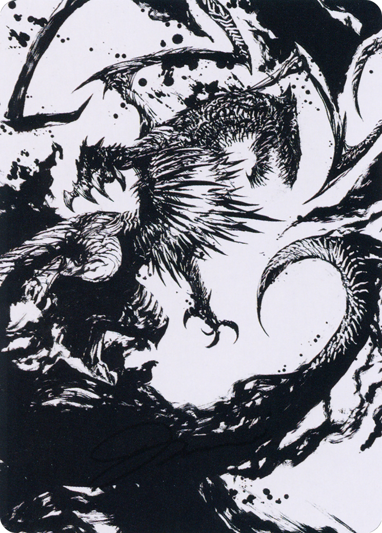 Skithiryx, the Blight Dragon Art Card [March of the Machine Art Series] | Galactic Gamez